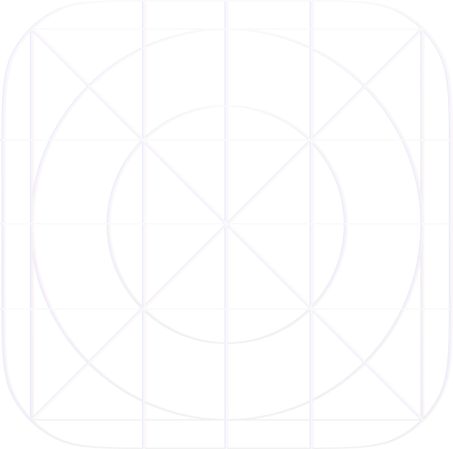 An abstract graphic featuring geometric shapes and grid lines. The design includes a combination of circles and arcs.